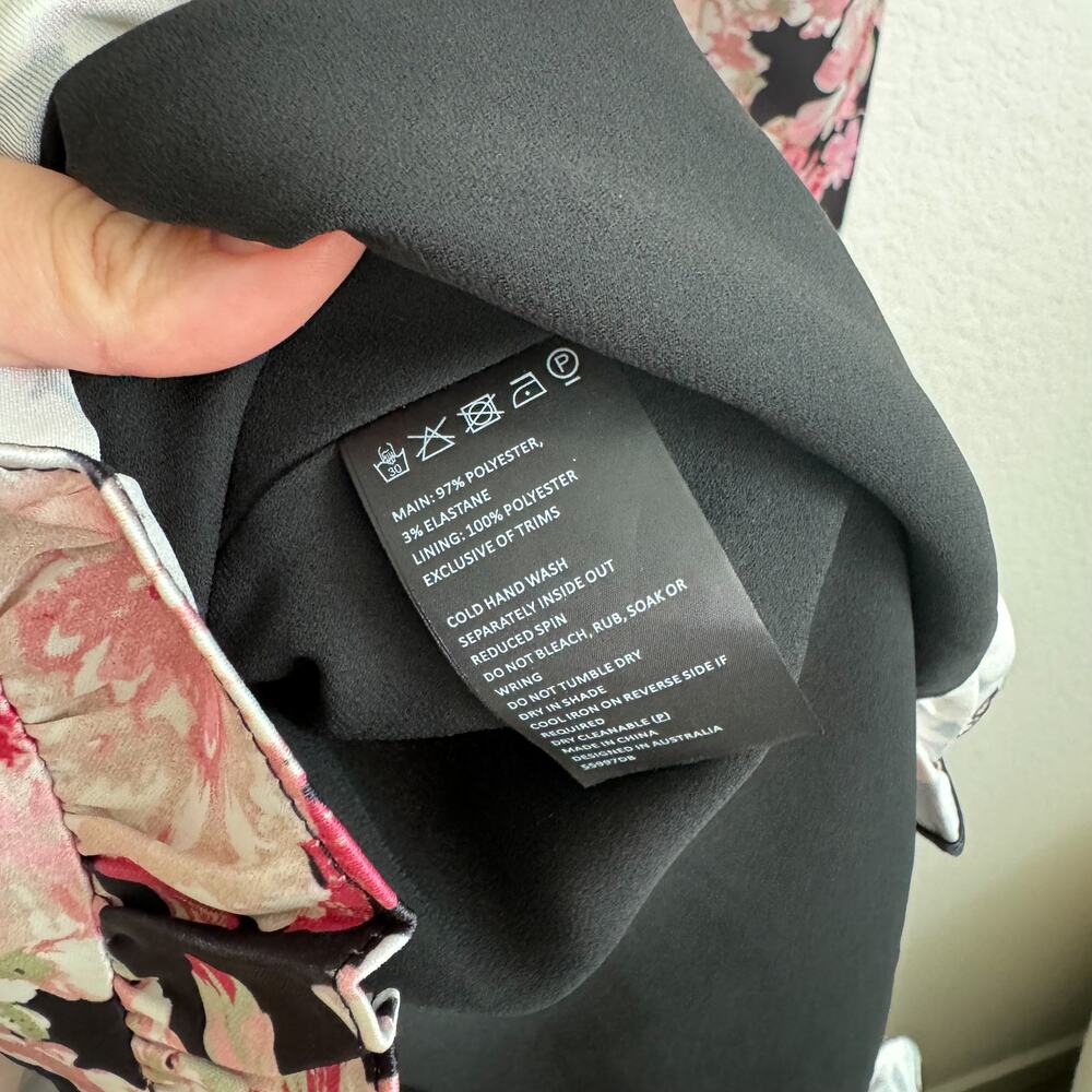 Bardot‎ Pink Floral Wrap Mini Dress - Picture 9 of 10